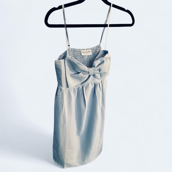 First Love by Lovetlh Light Blue Bow Front Dress – Size Small & Large - Picture 6 of 9